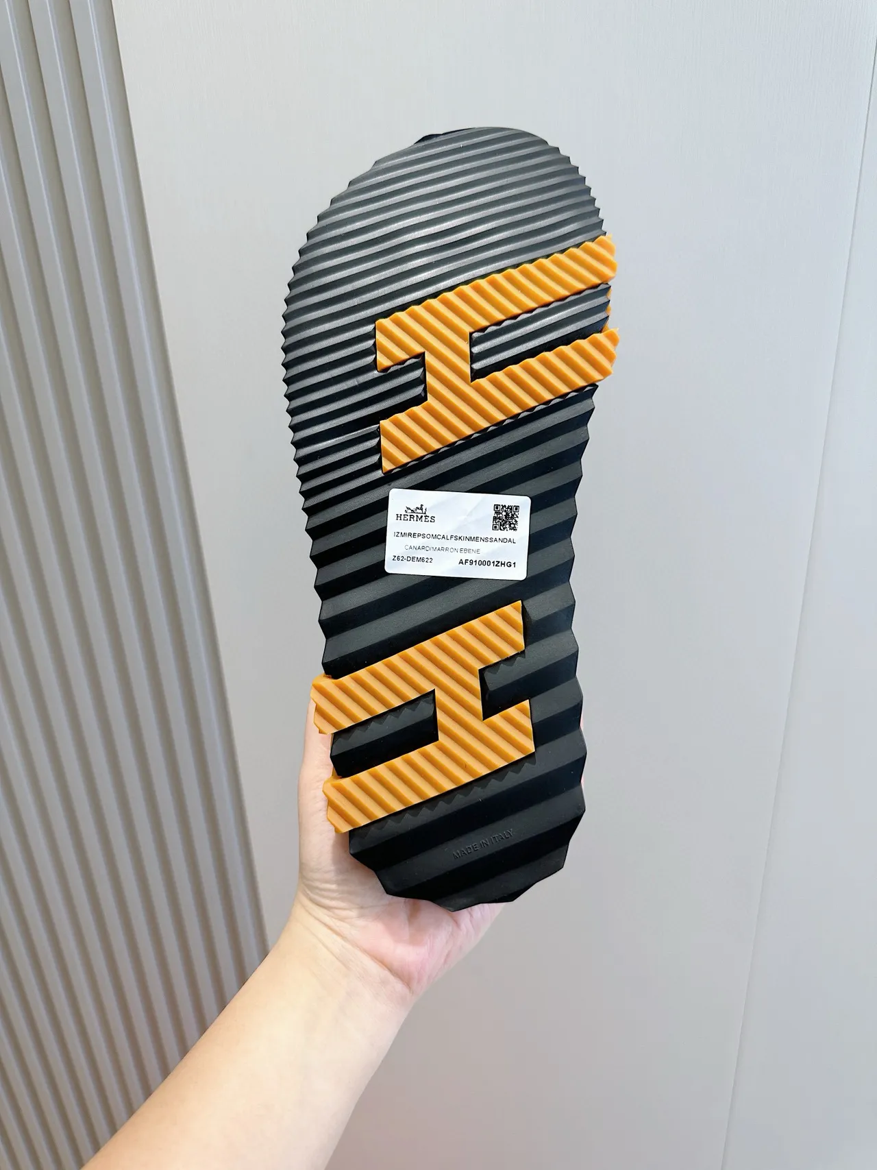 Hermès Oran Black Crisscross Strap Slippers 9