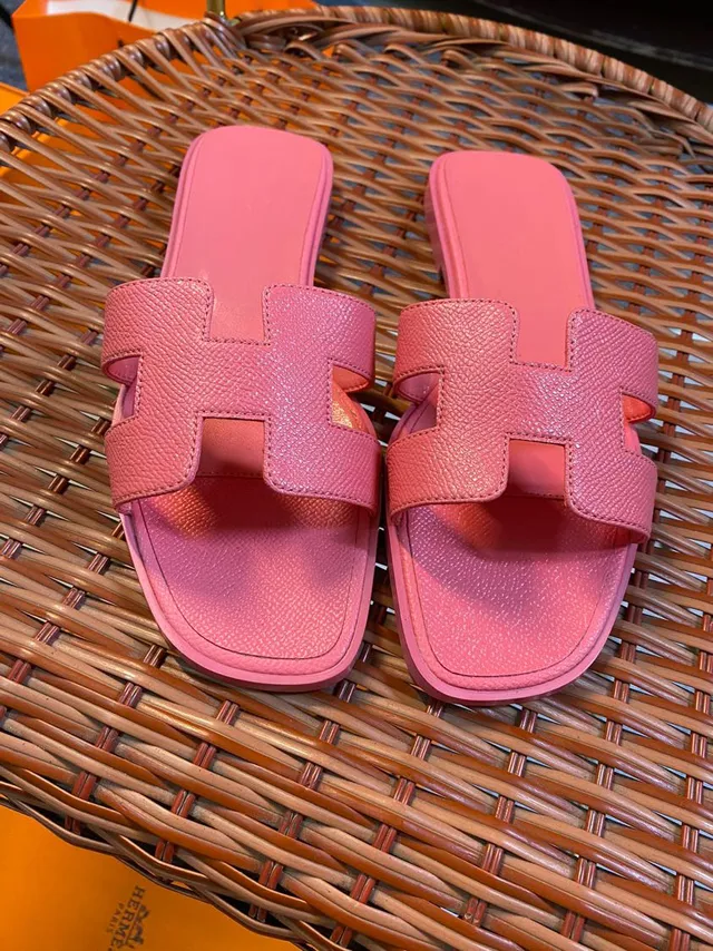 Hermès Oran Slide Pink Slippers 2