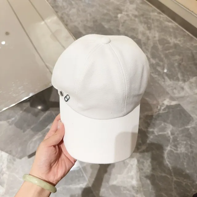 Hermès 白色帆布快扣棒球帽 5