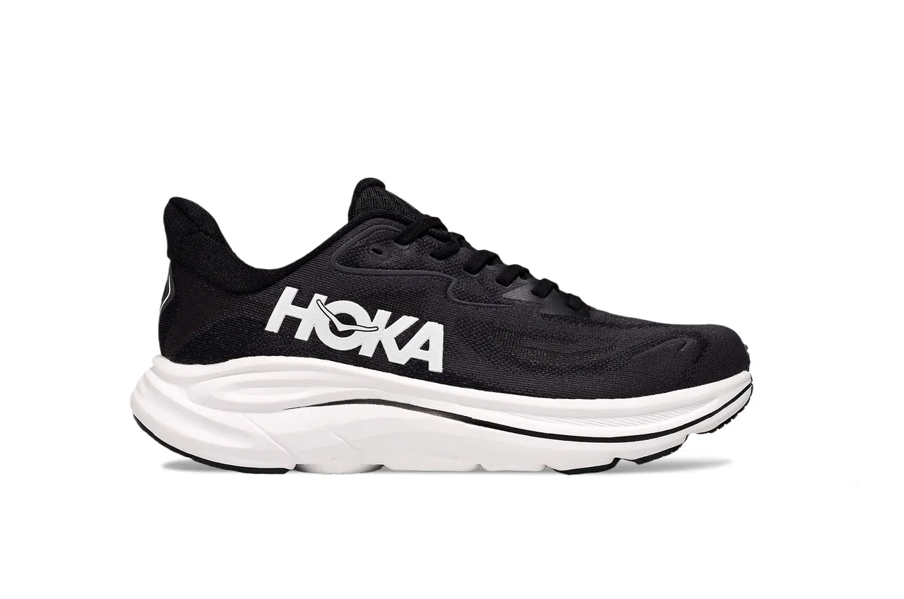 Hoka 黑白 工程针织鞋面 雕塑中底 跑鞋 2