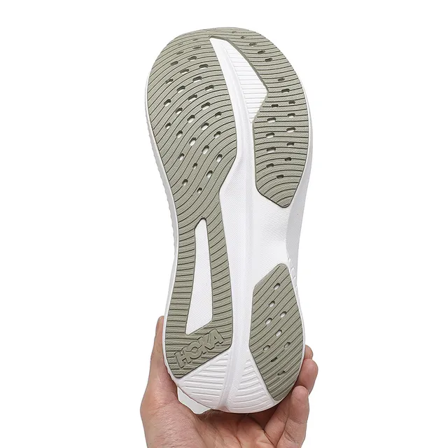 Hoka Mach 6 Beige and White Running Shoes 4
