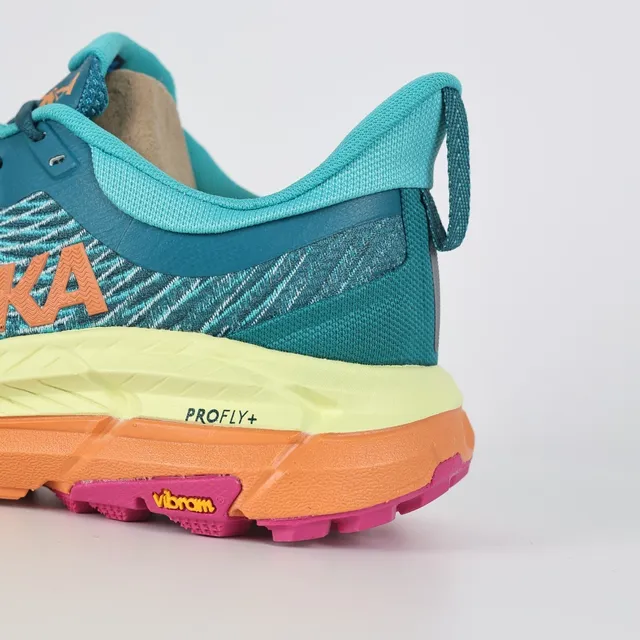 Hoka Speedgoat नीला बहुरंगी इंजीनियर मेश ऊपरी बहुस्तरीय रंगीन मिडसोल दौड़ने के जूते 4