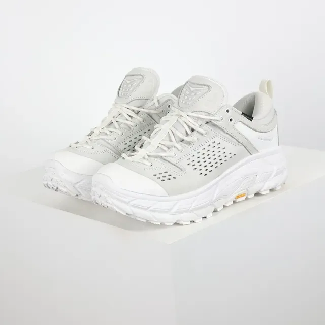 Hoka Trail Sneaker सफेद और हल्का भूरा जीवनशैली स्नीकर्स 2