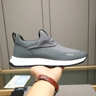 Hugo Boss Chaussure lifestyle grise à enfiler