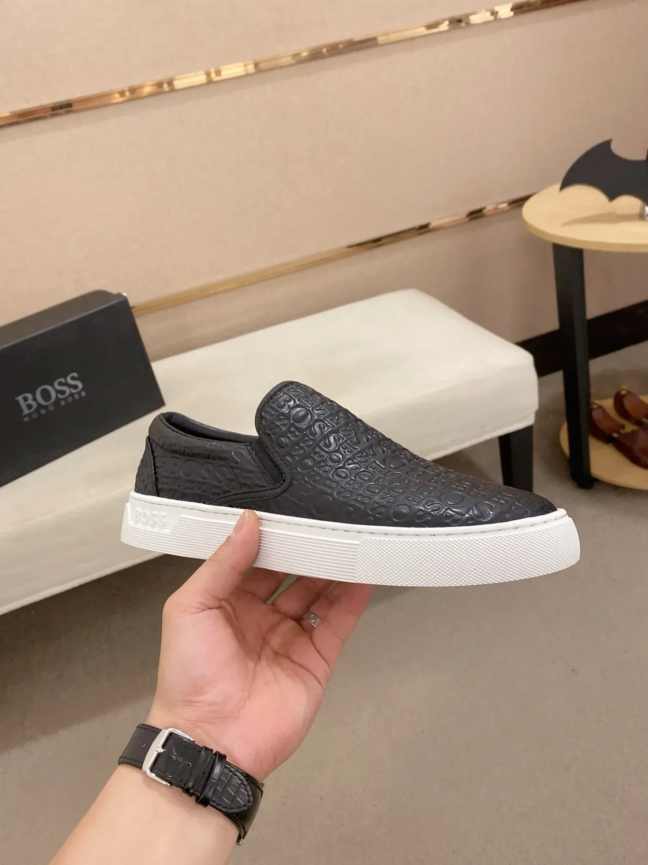 Hugo Boss Monogram Zapatillas Lifestyle Slip-On 5