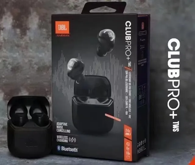 JBL CLUB PRO+ TWS काला लाल चमकदार चुंबकीय चार्जिंग केस TWS इयरबड्स 7