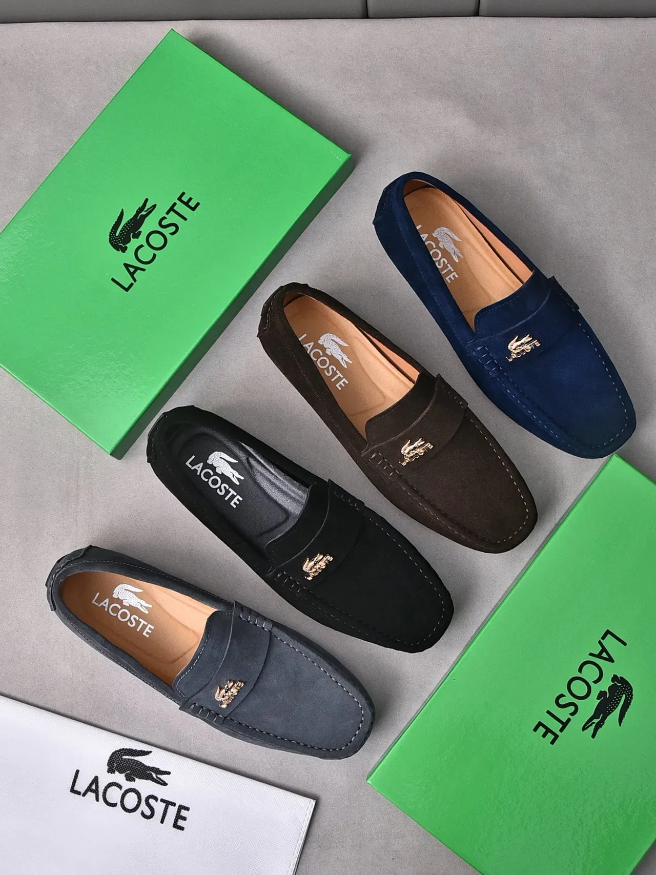 Lacoste Loafer Black Gold Suede Upper Penny Strap Loafer 2