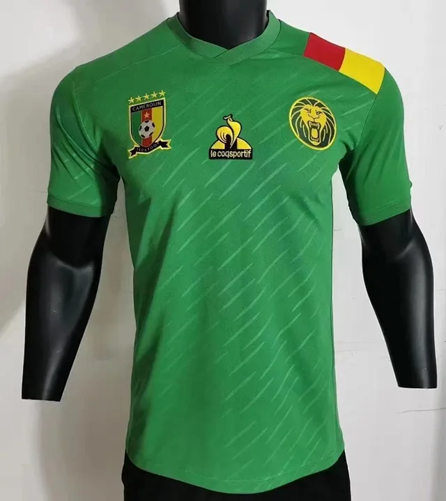 Le Coq Sportif Cameroon National Team Green Red Yellow Jersey 2