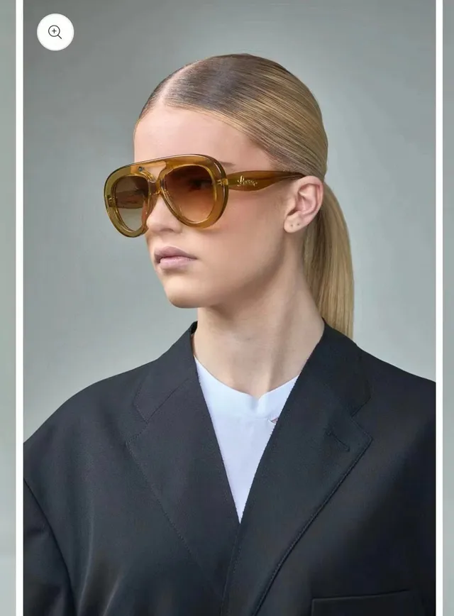 Loewe Anagram Aviateur Lunettes de Soleil Oversized Acétate 9