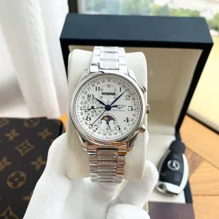 Longines Master Collection Chronograph Silver-Tone Stainless Steel Mechanical Watch