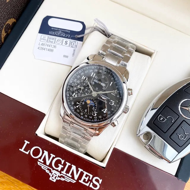 Longines Master Collection Chronograph Silver-Tone Stainless Steel Mechanical Watch 6