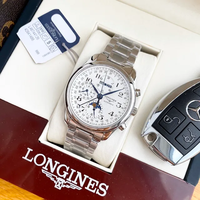 Longines Master Collection Chronograph Silver-Tone Stainless Steel Mechanical Watch 7