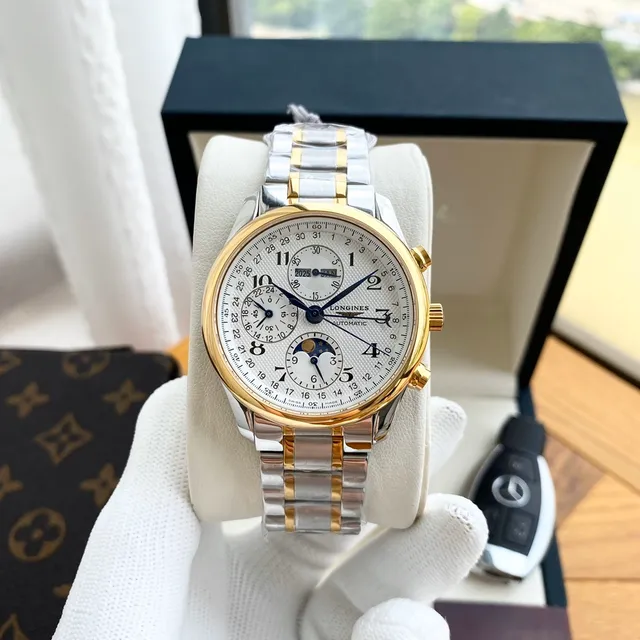 Longines Master Collection Chronograph Silver-Tone Stainless Steel Mechanical Watch 8