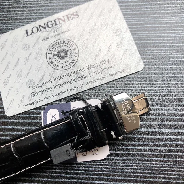 Longines Colección Master Blanco Negro Clásico Vestido Fase Lunar Complicación Reloj Mecánico 2