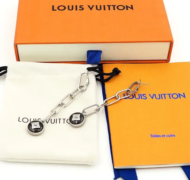 Louis Vuitton B Blossom 18K Gold Diamond Drop Earrings 7