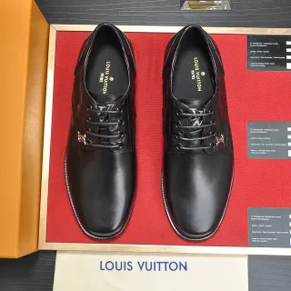 Louis Vuitton কালো ক্যাপ-টো অক্সফোর্ড জুতো