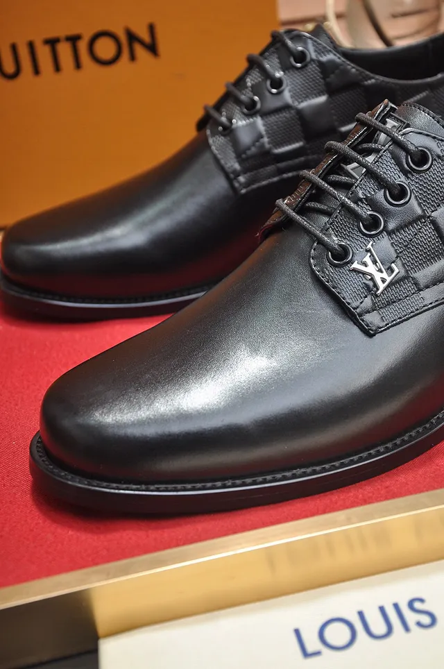 Louis Vuitton काला कैप-टो ऑक्सफोर्ड जूते 3