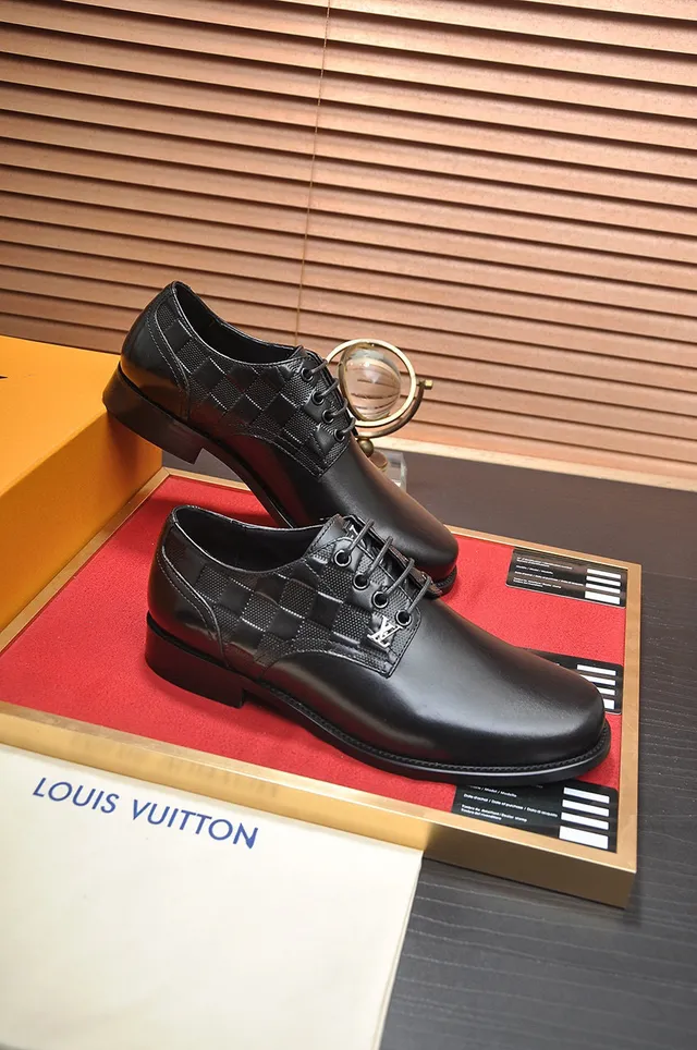 Louis Vuitton काला कैप-टो ऑक्सफोर्ड जूते 5