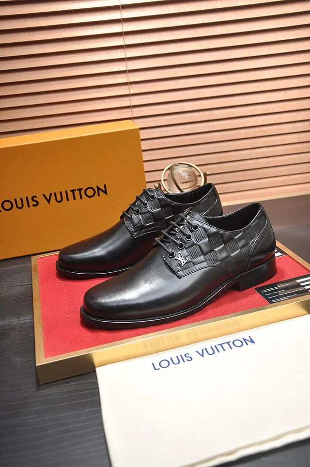 Louis Vuitton काला कैप-टो ऑक्सफोर्ड जूते 7