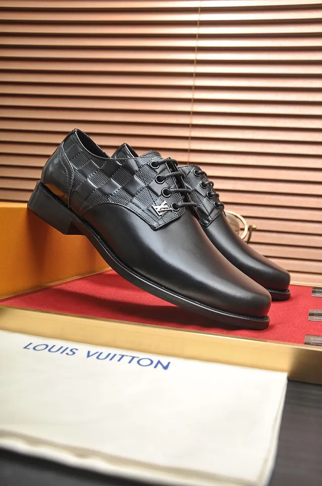 Louis Vuitton काला कैप-टो ऑक्सफोर्ड जूते 9