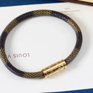 Louis Vuitton سوارة جلد مضفر ثنائي اللون