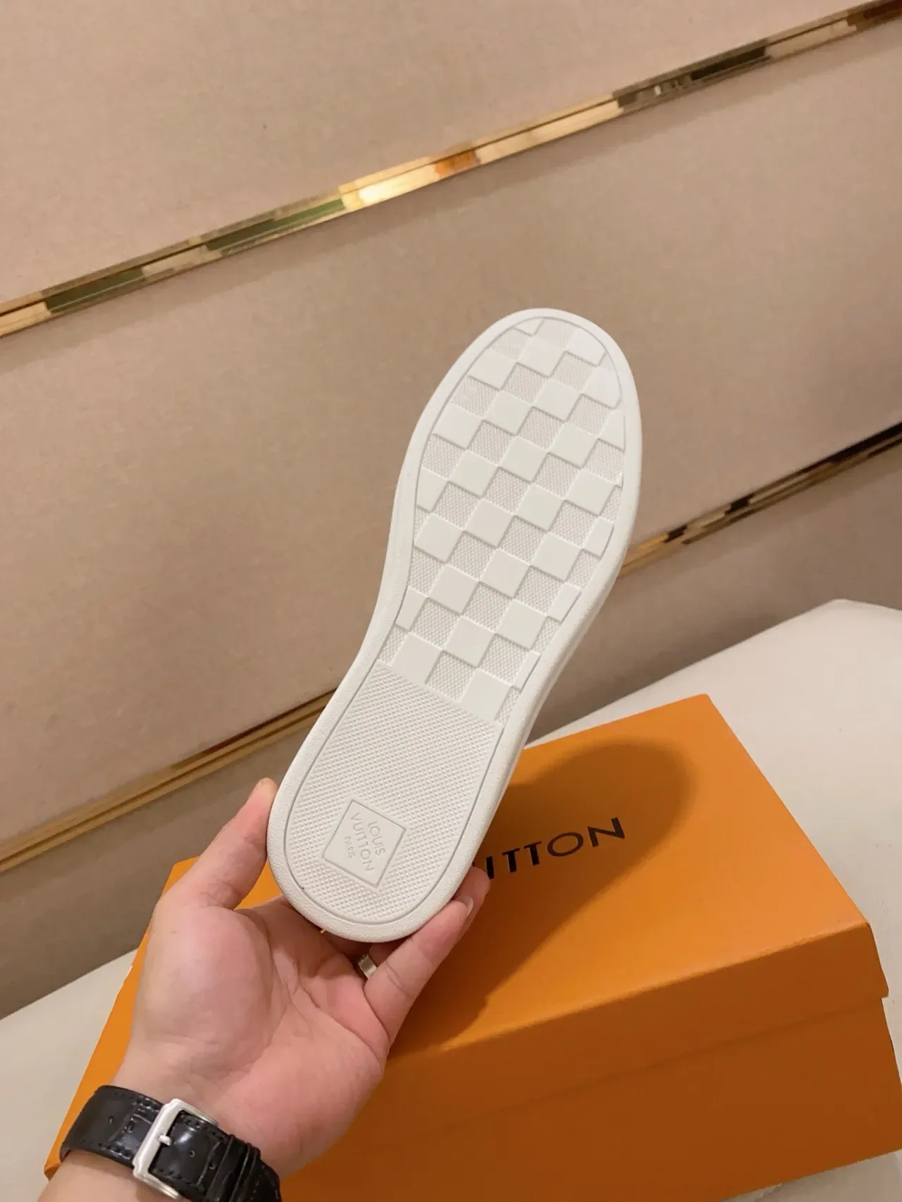 Louis Vuitton Brown White High-Top Monogram Canvas Lifestyle Sneakers 2