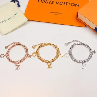 Louis Vuitton سوار سلسالي ذهب وردي/ذهب أصفر/نبراسي