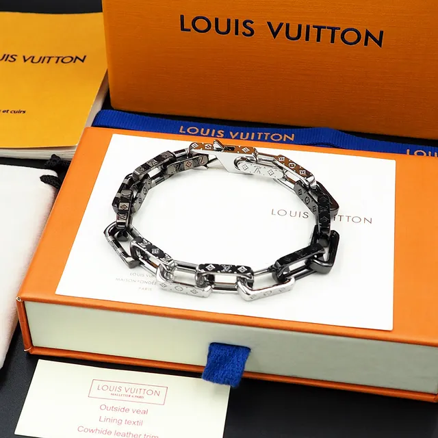 Louis Vuitton Chain Reaction Two-Tone Monogram Bracelet 5