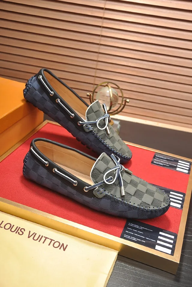 Louis Vuitton Damier Graphite Bow Loafer Men's Loafers 4
