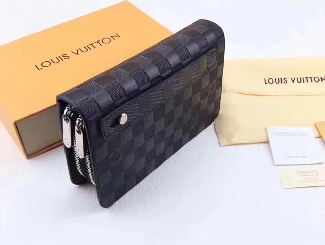路易威登 Damier Graphite 格纹 皮革 长钱包 3