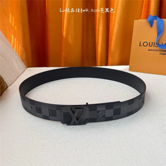 Louis Vuitton Damier Graphite Turnlock Cinturón de cuero 3