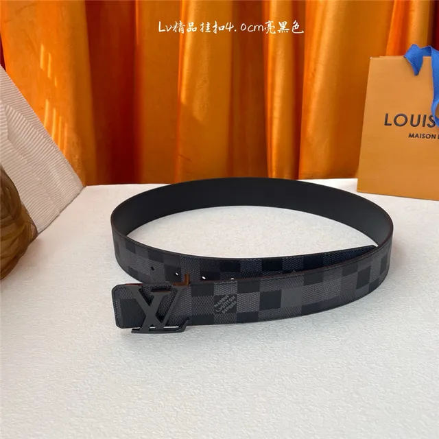 Louis Vuitton Damier Graphite Turnlock Cinturón de cuero 6
