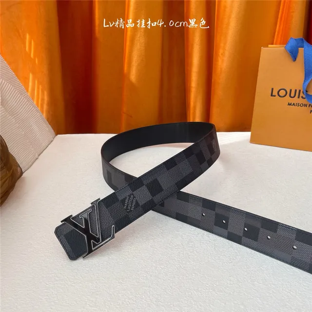 Louis Vuitton Damier Graphite Turnlock Cinturón de cuero 11
