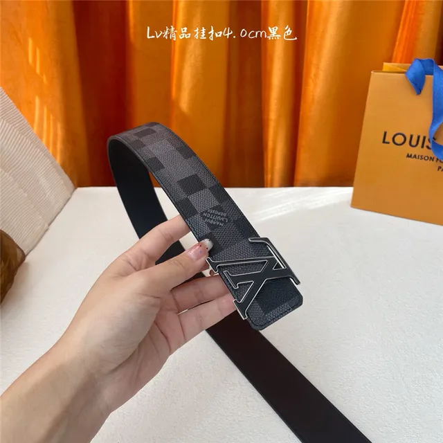 Louis Vuitton Damier Graphite Turnlock Cinturón de cuero 13