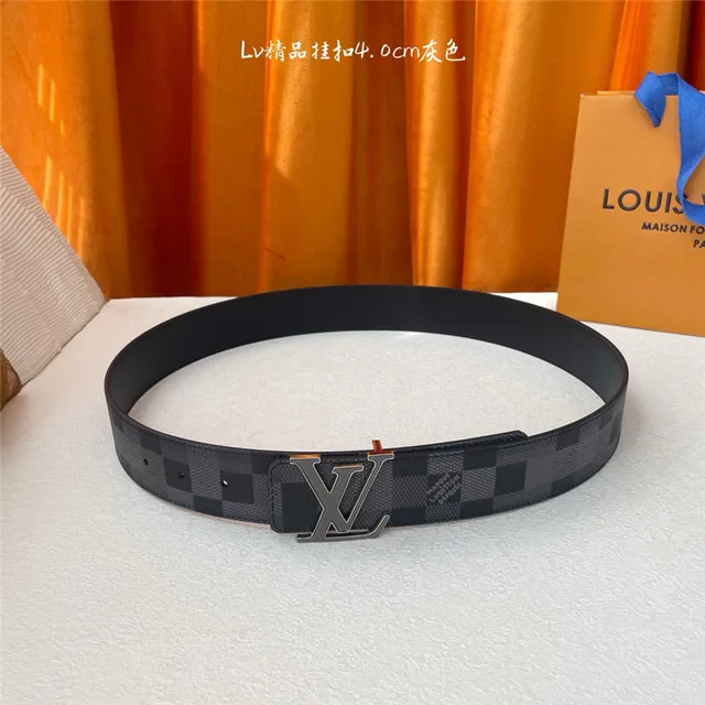 Louis Vuitton Damier Graphite Turnlock Cinturón de cuero 14