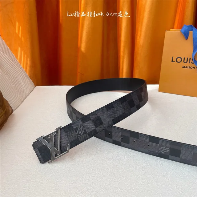 Louis Vuitton Damier Graphite Turnlock Cinturón de cuero 16