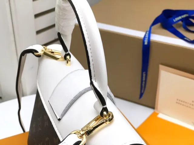 Louis Vuitton Dauphine সাদा এবং Monogram Canvas Tote Bag 6