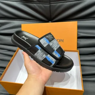 Louis Vuitton 印花图案带拖鞋