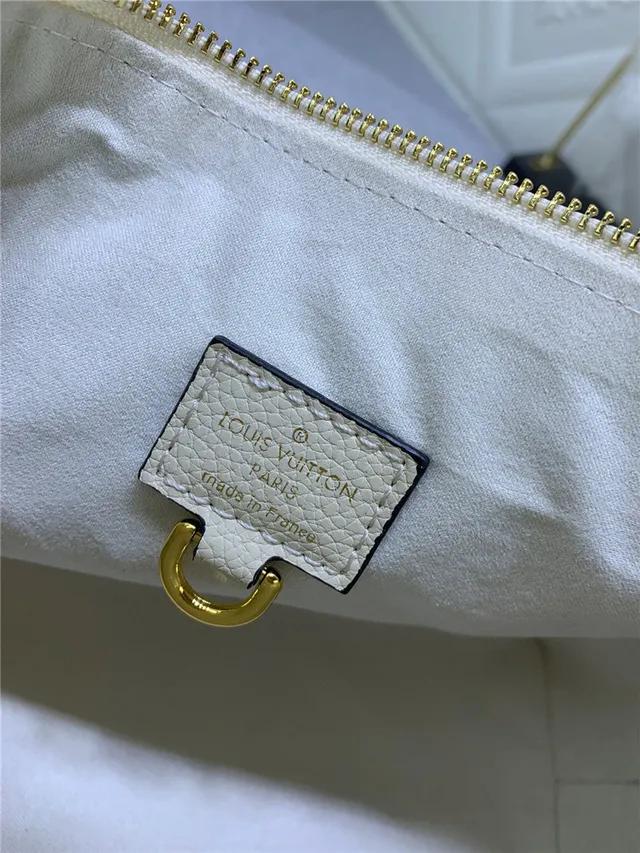 Louis Vuitton Hobo Monogramme Embossé Cuir Crème Hobo sac 3