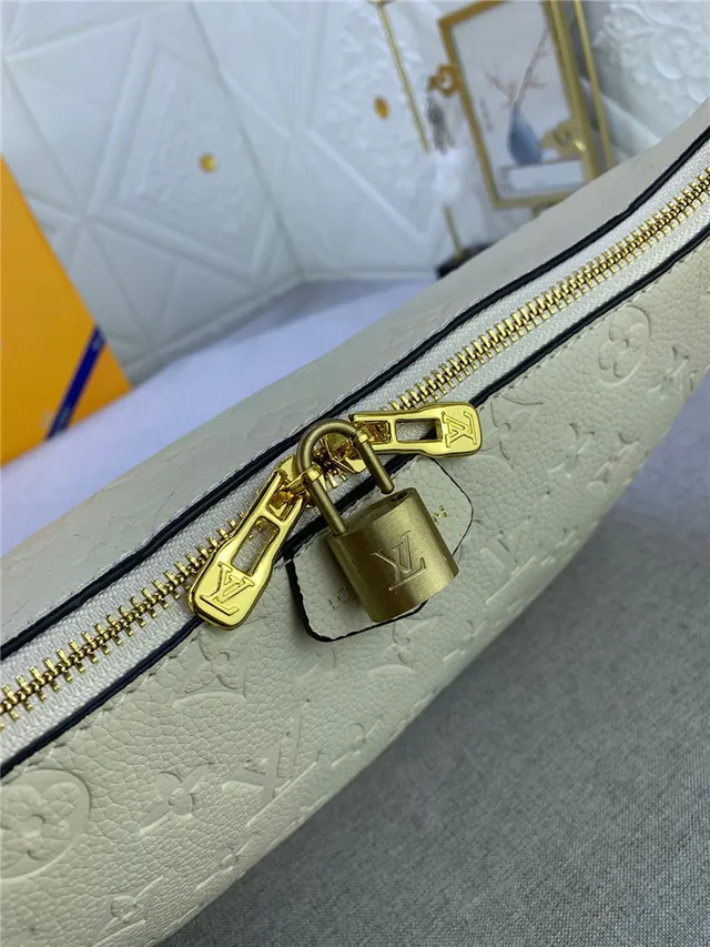Louis Vuitton Hobo Monogramme Embossé Cuir Crème Hobo sac 4