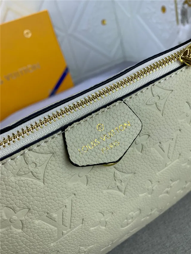Louis Vuitton Hobo Monogramme Embossé Cuir Crème Hobo sac 5