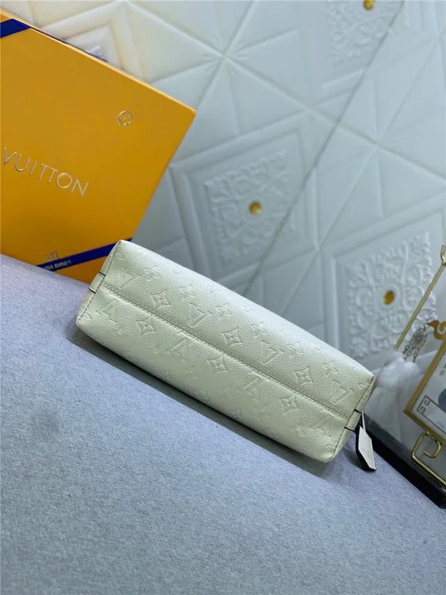 Louis Vuitton Hobo Monogramme Embossé Cuir Crème Hobo sac 7