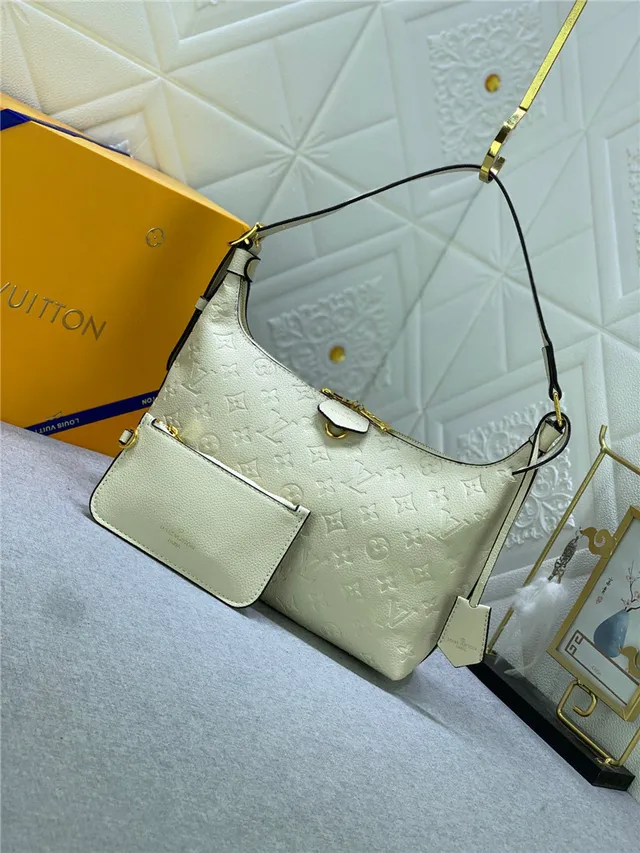 Louis Vuitton Hobo Monogramme Embossé Cuir Crème Hobo sac 9