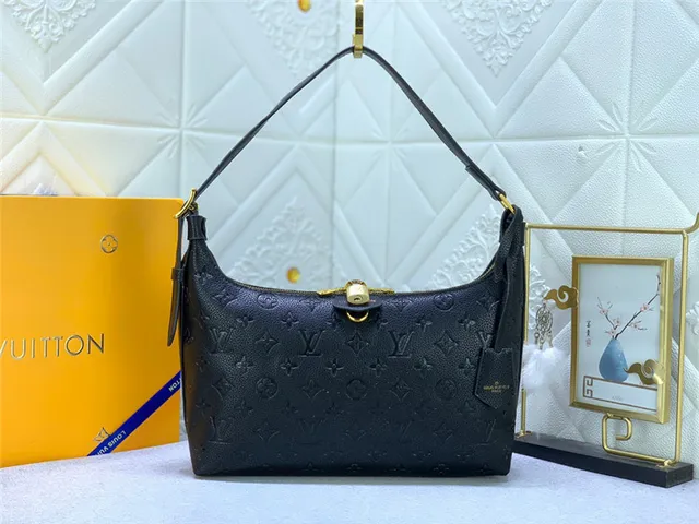 Louis Vuitton Hobo Monogramme Embossé Cuir Crème Hobo sac 18