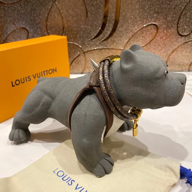 Louis Vuitton Lockit سوار جلد بني مغلف مزدوج مع قفل 2