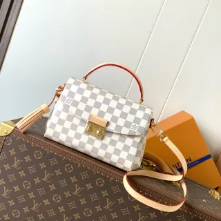 Louis Vuitton Locky Damier Azur Checkerboard 结构化手提托特包