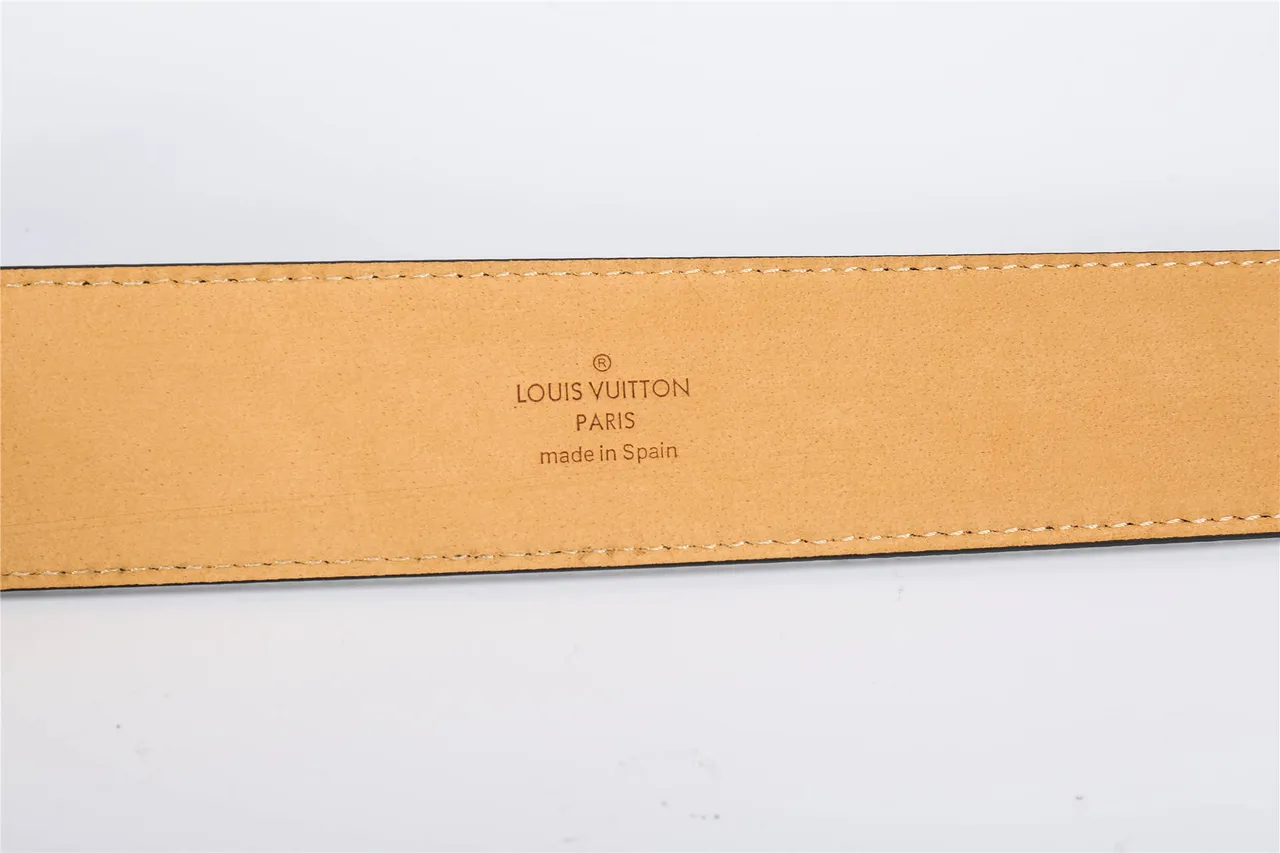 Louis Vuitton LV Initiales Damier Graphite Leather Belt 8