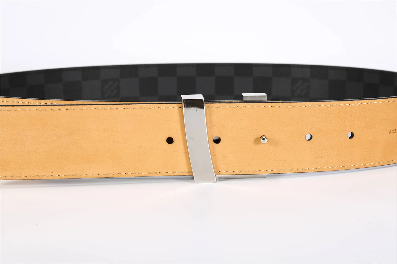 Louis Vuitton LV Initiales Damier Graphite Leather Belt 9