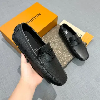 Louis Vuitton LV লুফার কালো ছিদ্রিত চামড়া লুফার