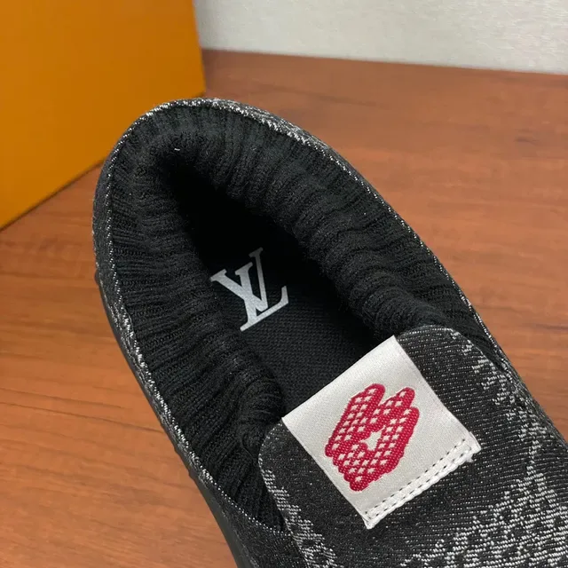 Louis Vuitton LV Trainer Black Gray Knit Slip-On Checkerboard Pattern Chunky Sneakers 7